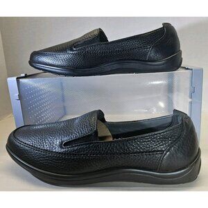 SAS  Men's  Black  Leather  Slip -On  Tripad  Comfort  Loafers  Shoes  Size 9.5W